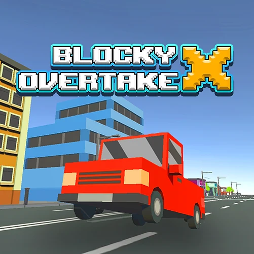 Blocky Overtake X - Play free online kids games game